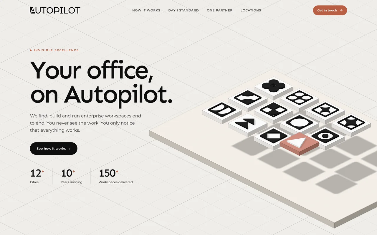 Autopilot website by Baclinc
